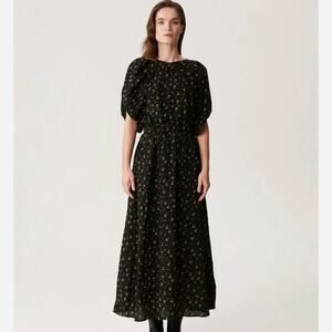 gestuz messigz mesh maxi dress MessiGZ Dress in black polyester